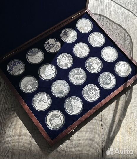 Коллекция серебряных монет 3 р