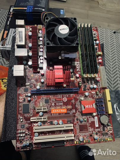 Материнская плат Msi K9A2 NEO в сборе с озу 8 gb