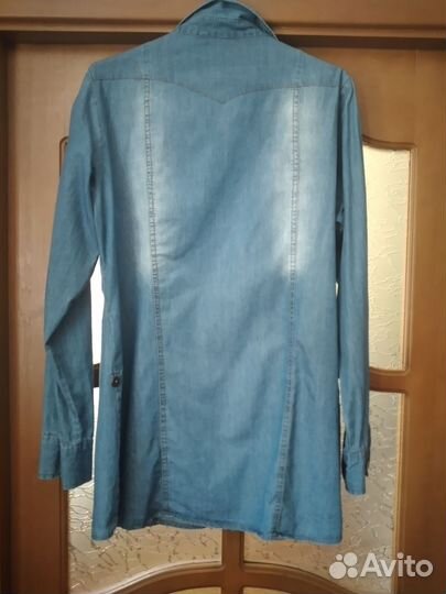 Рубашка джинсовая 48-50 размер
