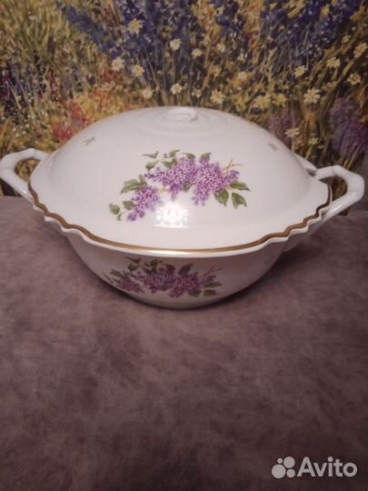 Столовый сервиз сирень дулево