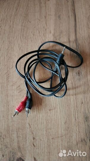 Аудиокабель 3.5 - 2x RCA (тюльпаны) 145 см