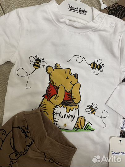 Костюм боди/штаны/шапочка 0/3, 3/6, 6/9, 9/12