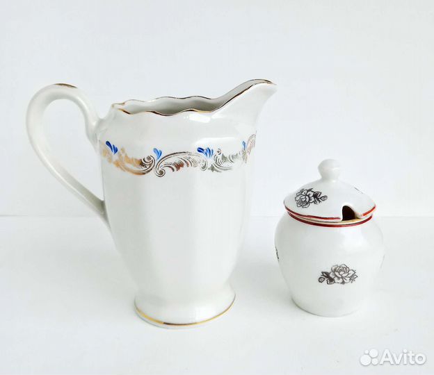 Сливочник горчичница Набор для специй СССР Рига