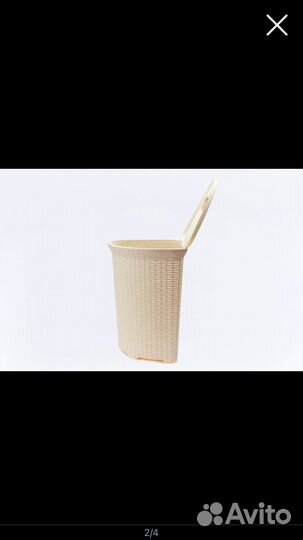 Корзина для белья угловая