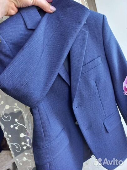 Школьный костюм для мальчика 128 синий