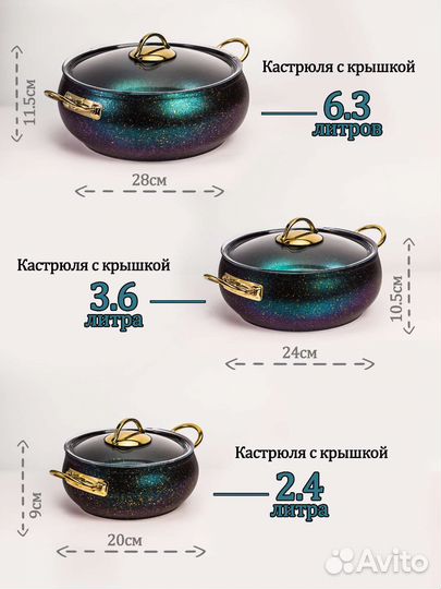 Набор кастрюль Турция