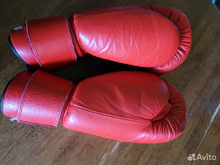 Боксерские перчатки AML sport 12 oz кожаные