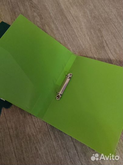 Папка на кольцах А4 Brauberg 2,5 см салатная