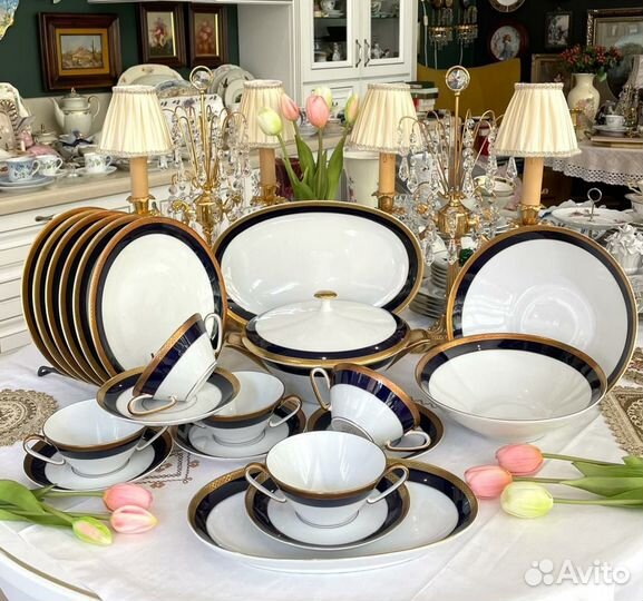 Столовый набор Кобальтовая Лента Edelstein Germany