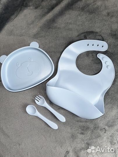 Набор посуды для детей /посуда для детей силикон