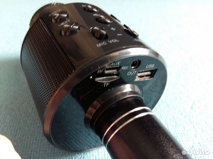 Караоке Микрофон-Колонка Bluetooth, USB, FM-Радио