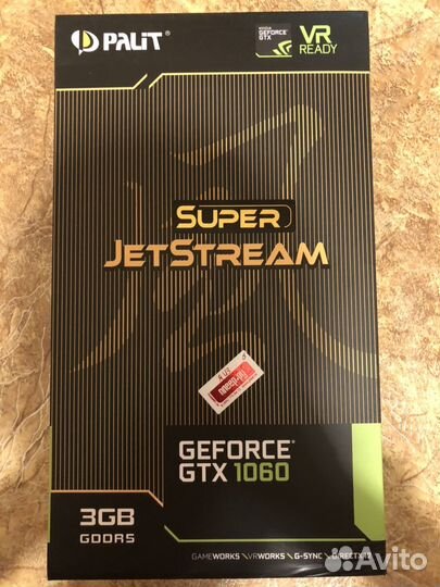 Nvidia geforce GTX 1060 3gb Palit super JetStream