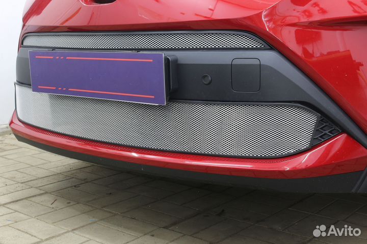Защитная сетка радиатора низ хром Toyota C-HR (201