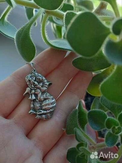 Серебряный ионизатор для воды котик 925