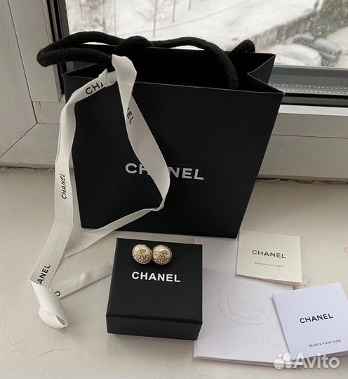 Серьги chanel оригинал