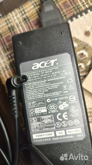 Блок питания для ноутбука acer