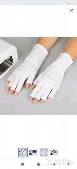 Защитные перчатки для клиентов во время маникюра