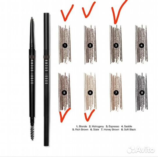Bobbi brown карандаш для точной прорисовки бровей