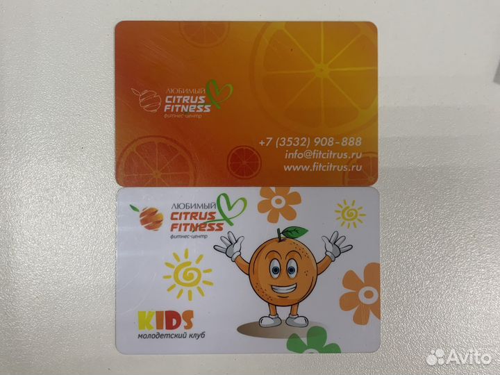 Абонемент в цитрус фитнес+малодетский клуб