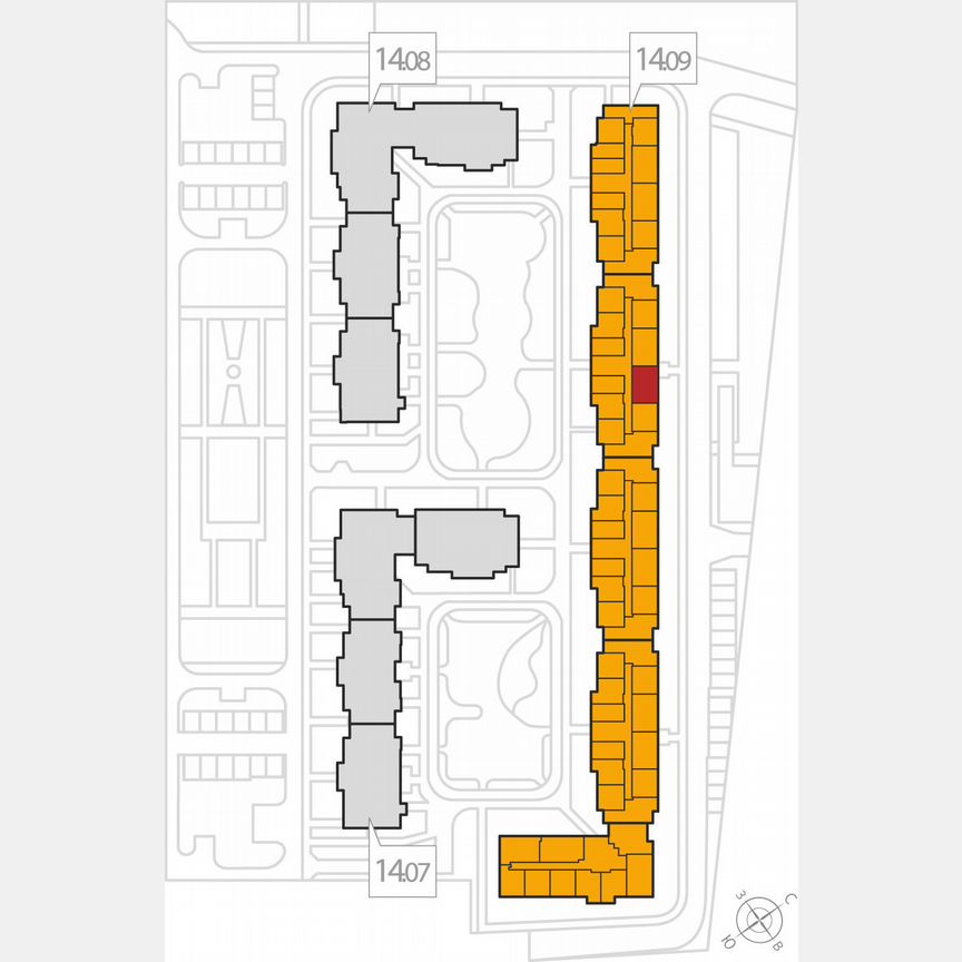 2-к. квартира, 53,7 м², 3/8 эт.