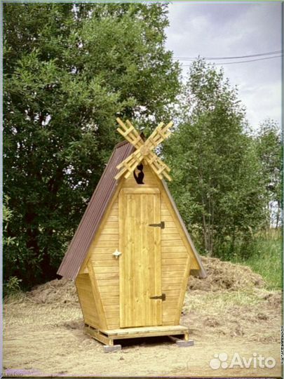 Дачный туалет с дельфином уяя 504