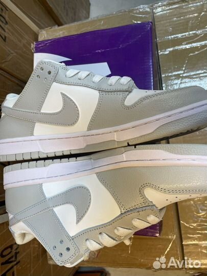 Кроссовки nike sb dunk low grey fog