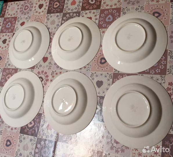 Набор фарфоровых тарелок ГДР 6 шт
