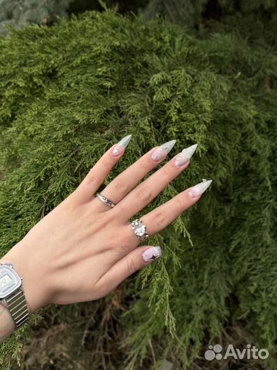 Маникюр крейзи дизайн наращивание