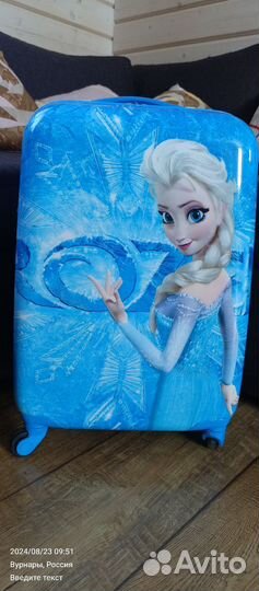 Чемодан на колесах детский холодное сердце
