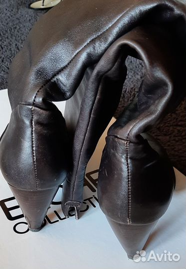 Ботфорты женские кожаные