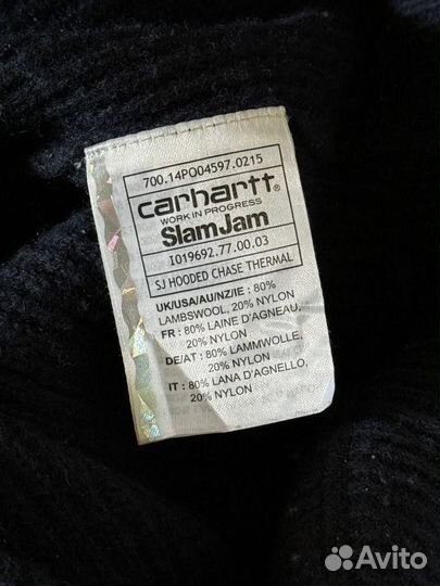 Carhartt WIP, коллаборация Slam Jam худи