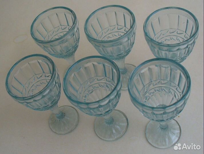 Рюмки Лафитники времён СССР 6 шт Старые Колосья