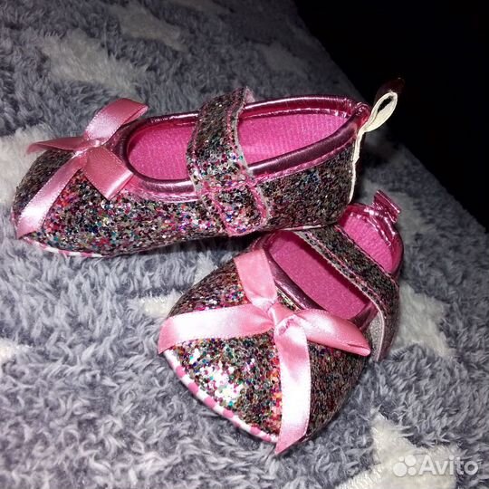 Чешки в виде туфелек для малышки