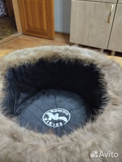 Норковая шапка мужская