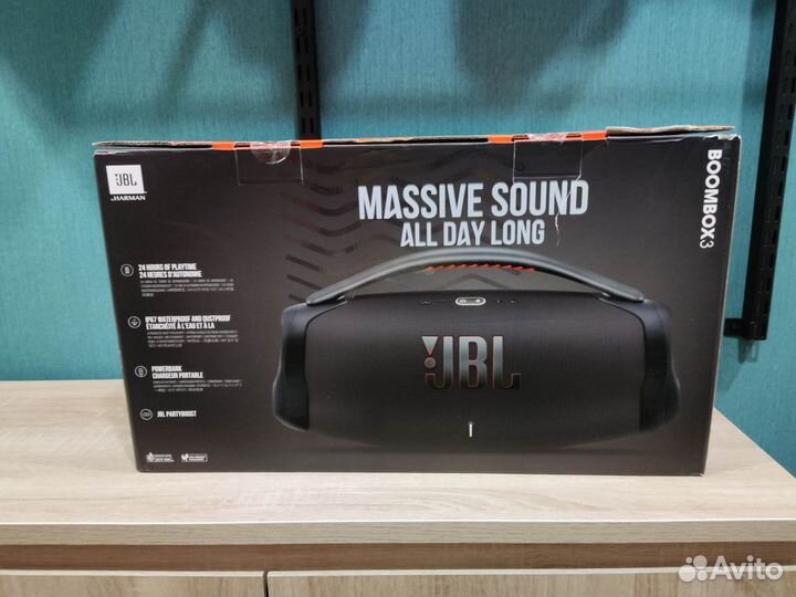 Колонка JBL BoomBox 3 Black Новая Оригинал. Чек