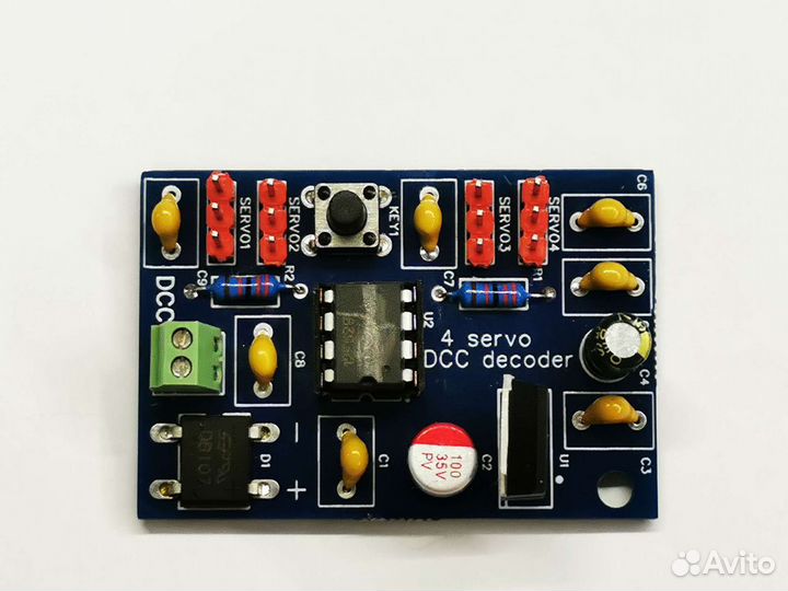 Декодер DCC для 4х сервоприводов
