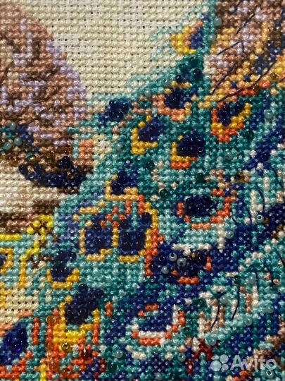 Картина вышитая крестом ручная работа