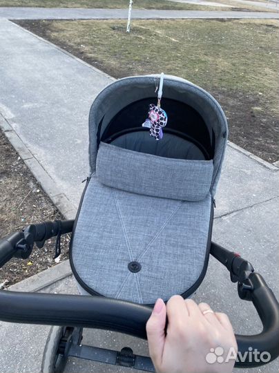 Коляска 2в1 Roan Bass Next, Titanium (Стальной)