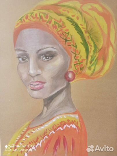 Портреты дама в турбане