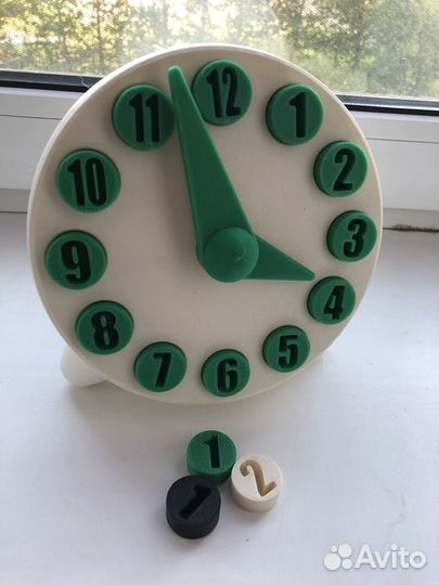 Развивающие часы-для детей. Обучающий материал для