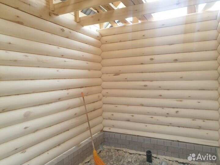 Шлифовка бань, домов