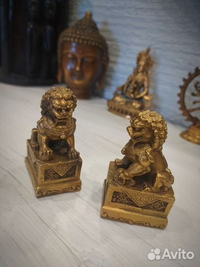 Собаки фу Латунь металл