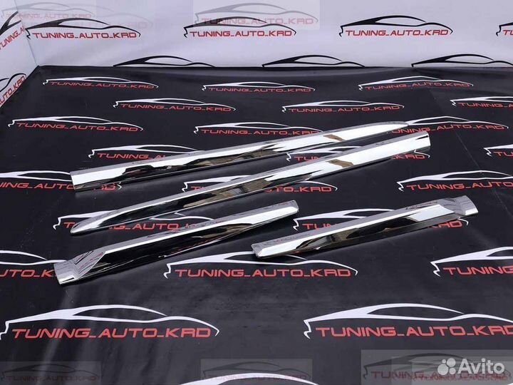 Молдинги дверей Toyota Land Cruiser Prado 150 R048