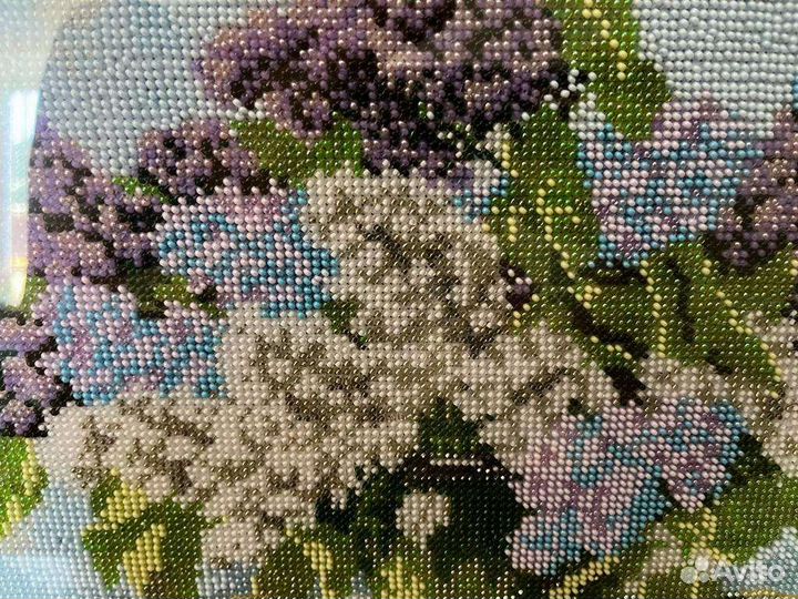 Картина из бисера Сирень