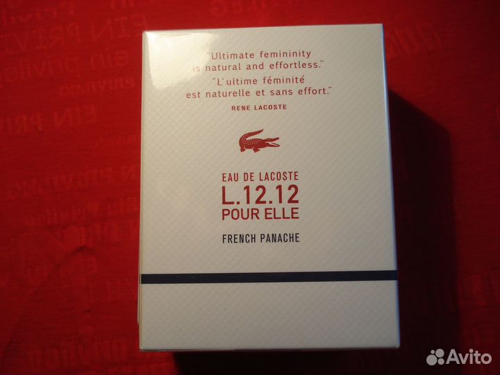 Lacoste French Panache 100мл Женская Франция