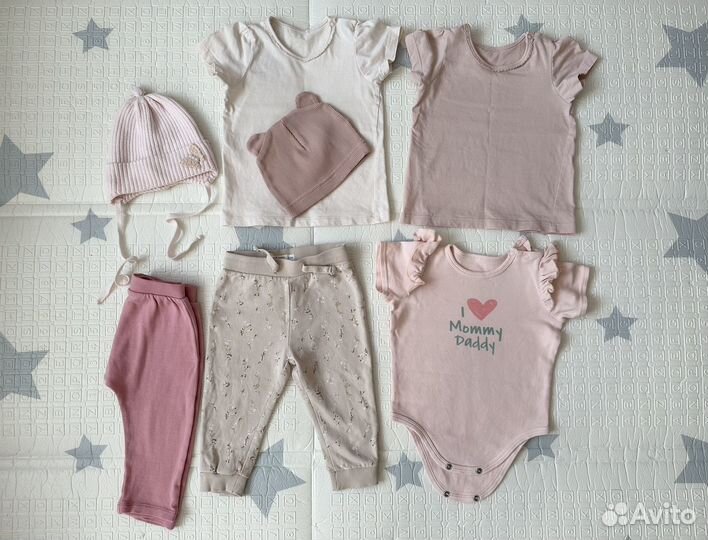 Пакет вещей на девочку 68-74