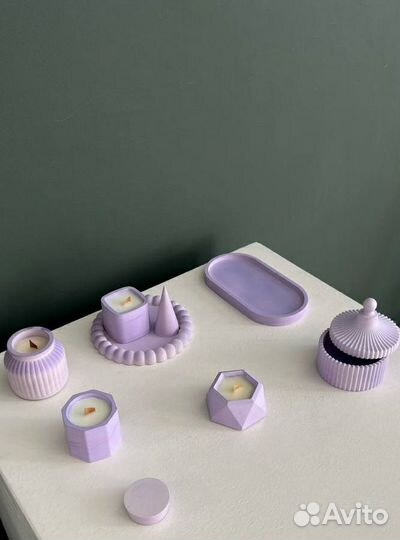 Ароматические свечи. Изделия из гипса