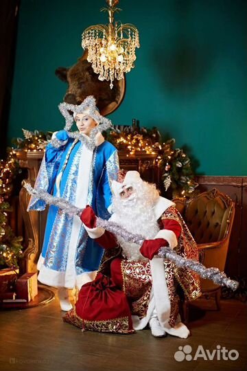 Дед мороз и Снегурочка Премиум на дом