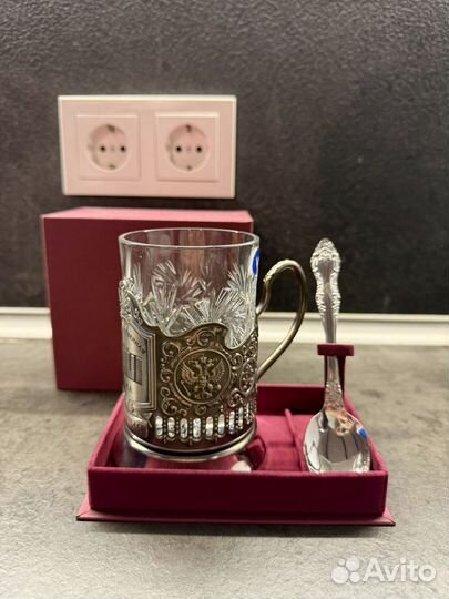 Стакан хрустальный с подстаканником гос дума