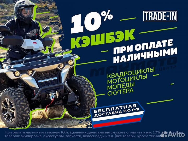 Квадроцикл бензиновый motax grizlik T 200